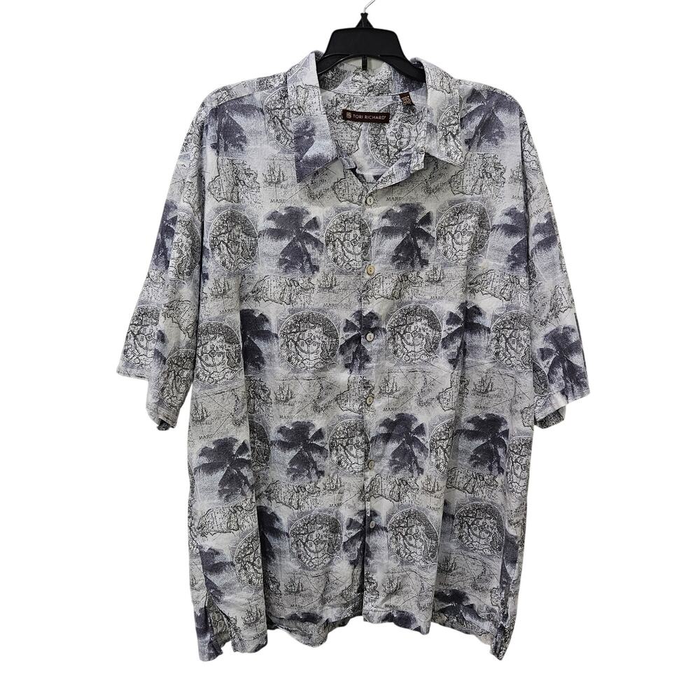 Men's Tori Richard Hawaiian Print, 100% Cottom Imported Fabric, Size 2XL‎